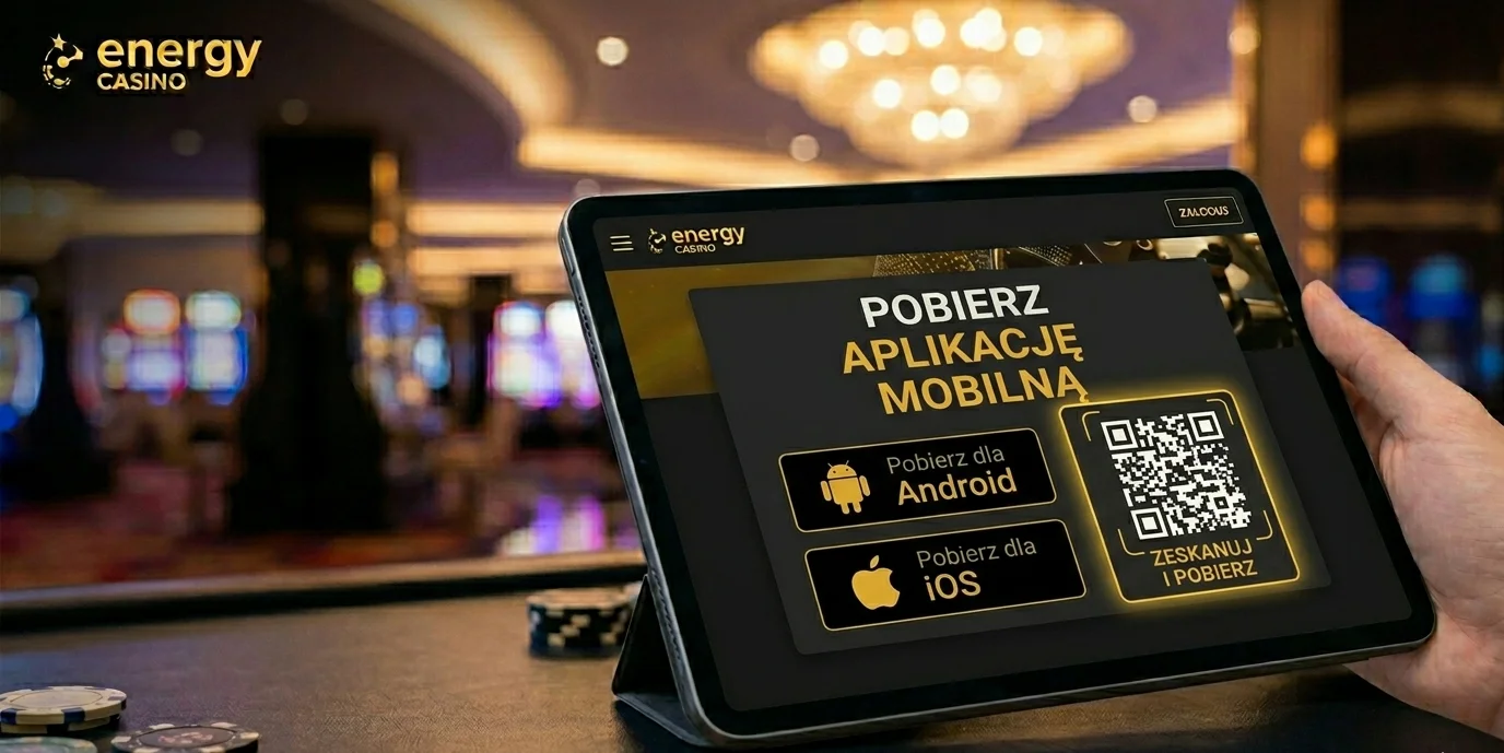 Energy casino aplikacja — kod QR do pobrania na tablet i iPhone