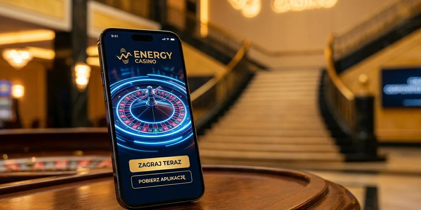 Energy casino aplikacja — gra w ruletkę na żywo na ekranie smartfona